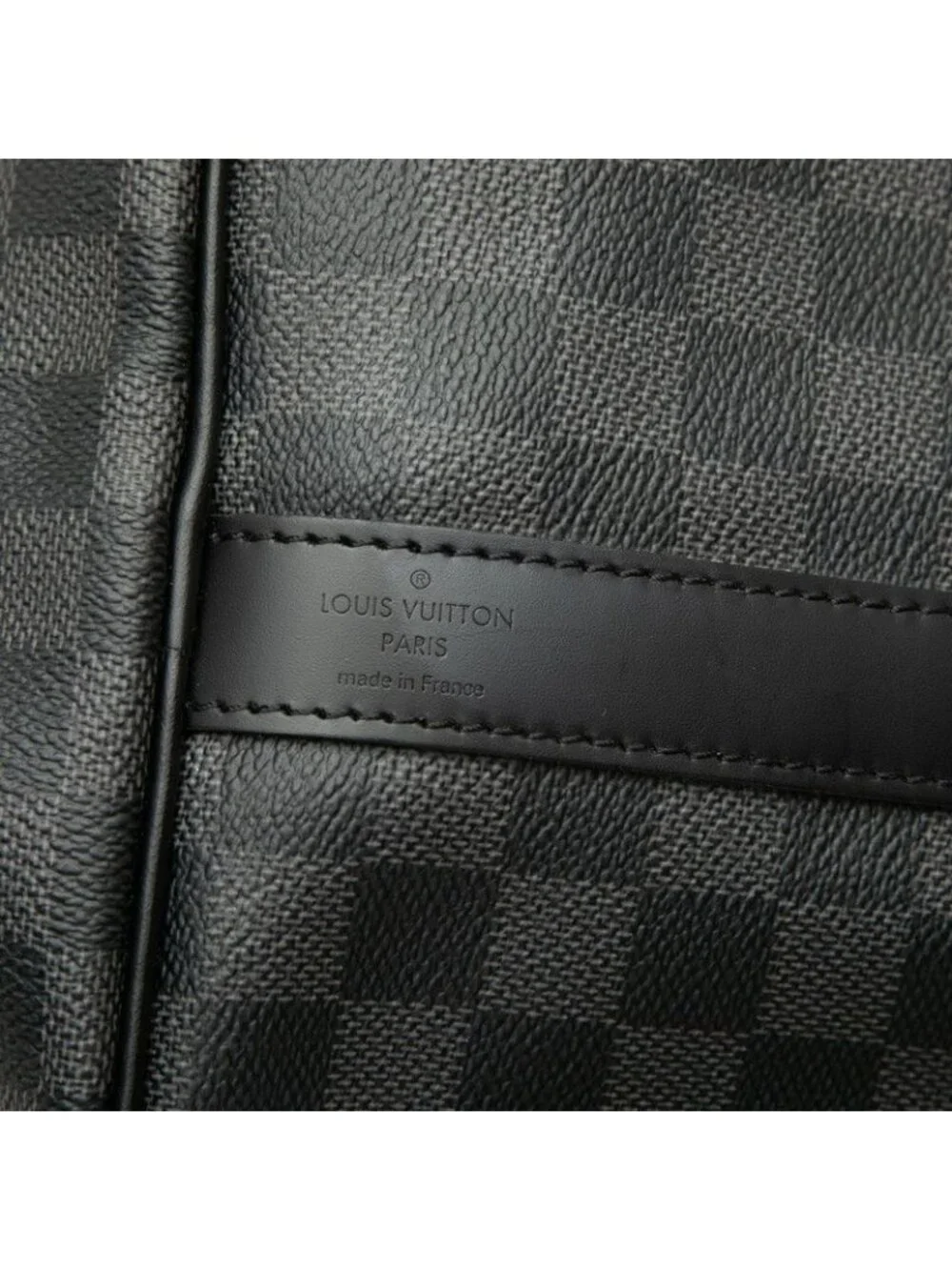 Louis Vuitton Damier Graphite Keepall Bandouliere 45 Boston Bag 2-Way Black